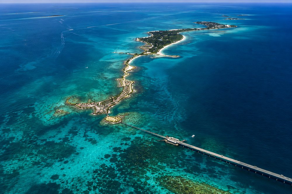 Aerial view of Monroe County, South Florida
